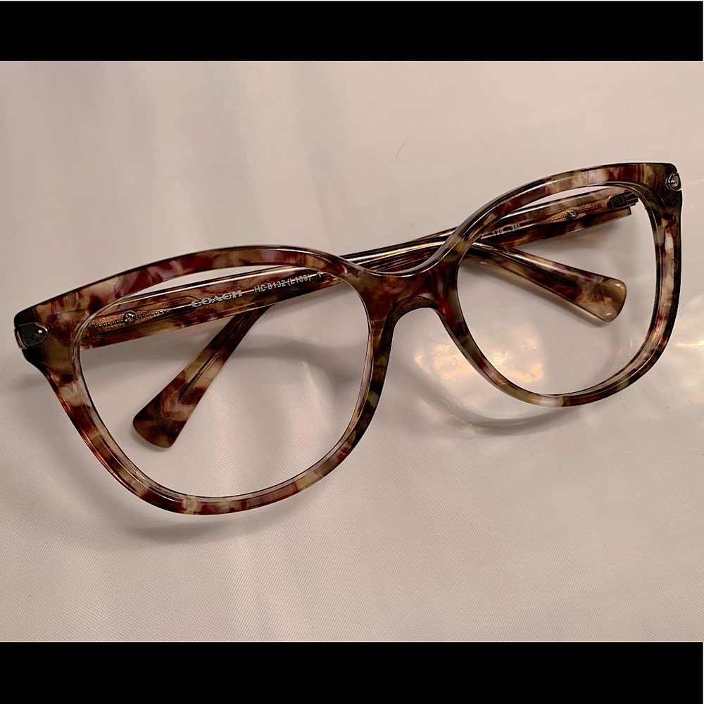 Coach Prescription Glasses or Sunglasses in Confetti Light Brown